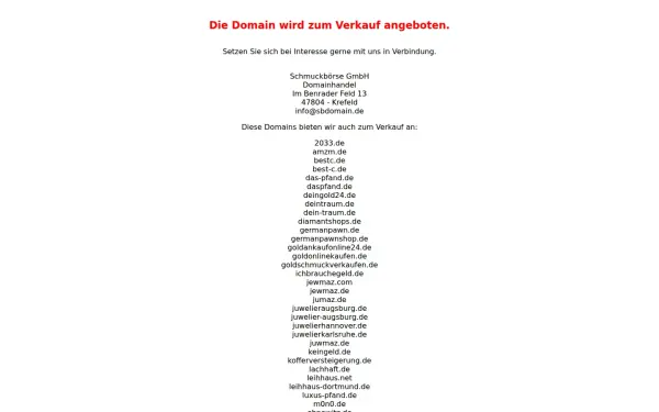 www.sbdomain.de