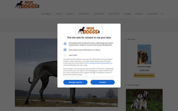 www.meinedogge.de