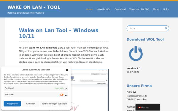 www.wake-on-lan.ch