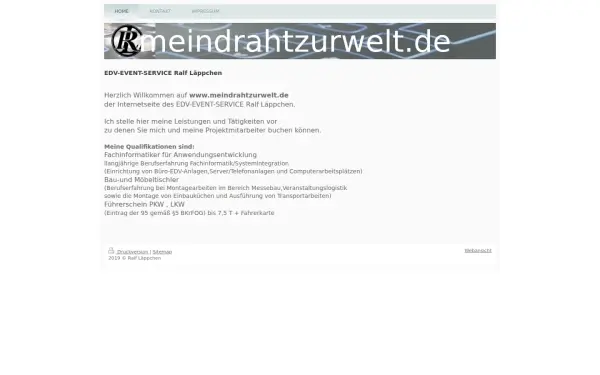 www.meindrahtzurwelt.de