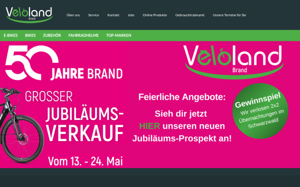 www.veloland-brand.de