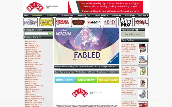 blissdistribution.co.uk