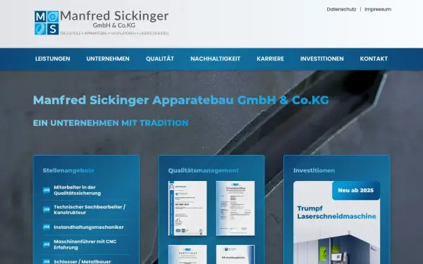 apparatebau-sickinger.de