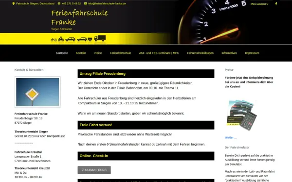 ferienfahrschule-franke.de