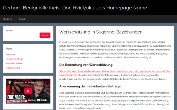 www.gerhardbenignialleineistdochvielzukurzalshomepagename.at