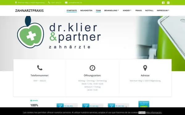 zahnarztpraxis-drklier.de