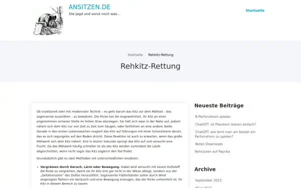 ansitzen.de