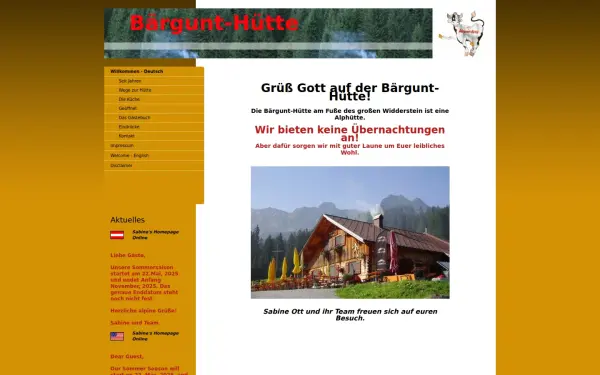 www.baergunthuette.de