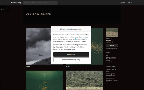 clairemsinger.bandcamp.com