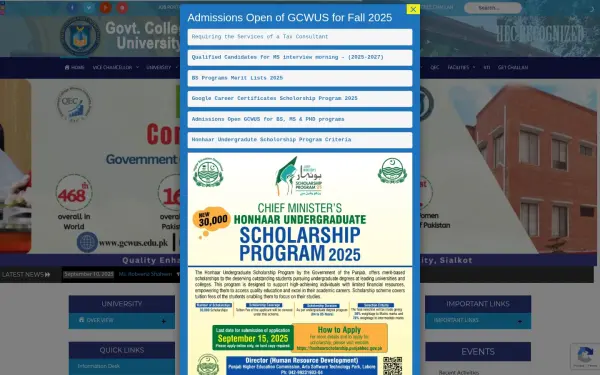 gcwus.edu.pk