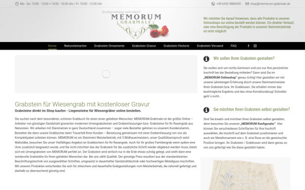 grabsteine-wiesengrab.de