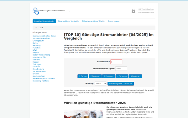 www.guenstigestromanbieter.de