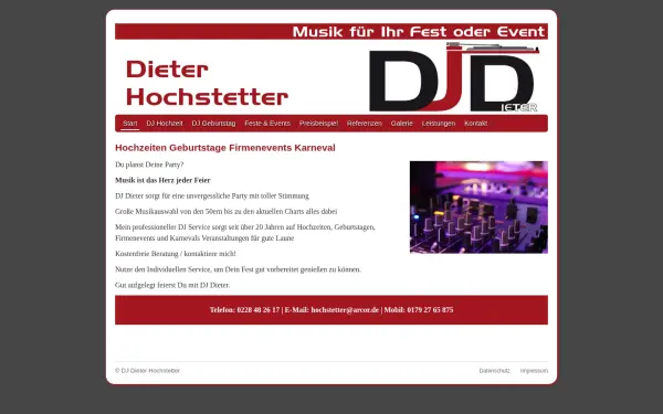 www.dj-dieter-hochstetter.de