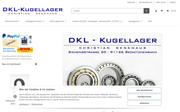 www.dkl-kugellager-shop.de