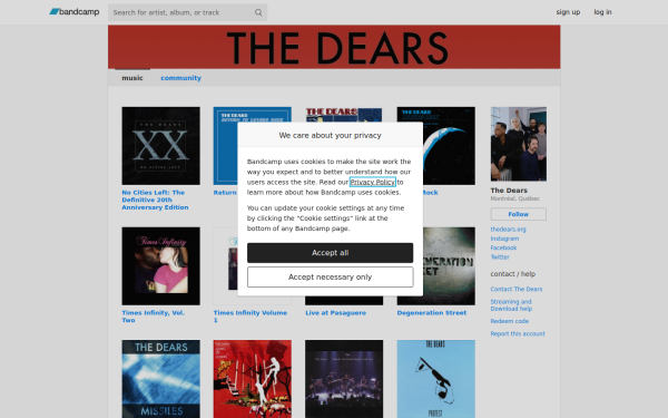 thedears.bandcamp.com