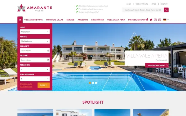www.amarantevillas.de