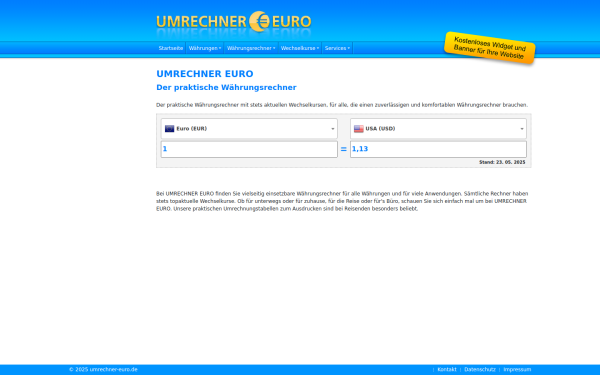 www.umrechner-euro.de