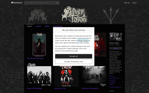 silvertalon.bandcamp.com
