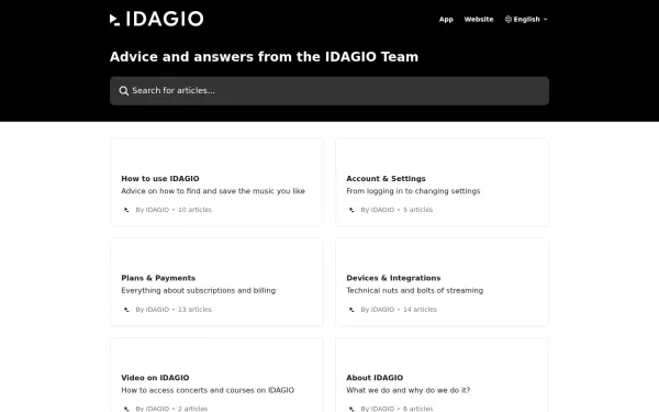 support.idagio.com