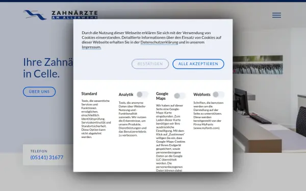 www.zahnaerzte-am-allerwehr.de