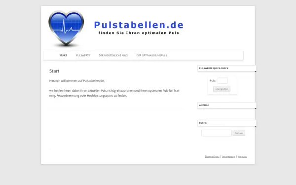 pulstabellen.de