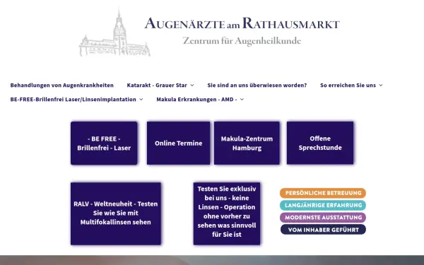 www.augenaerzteamrathaus.de