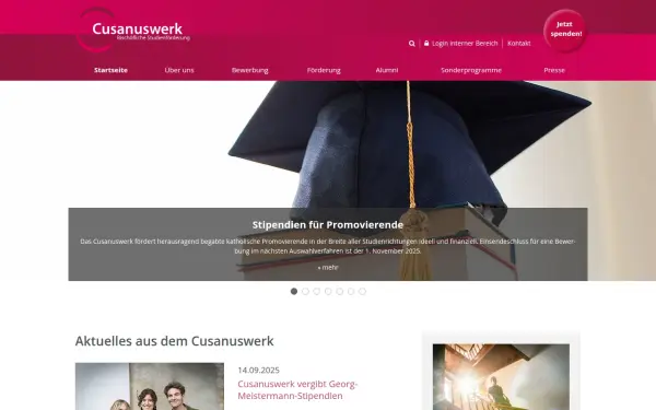 www.cusanuswerk.de