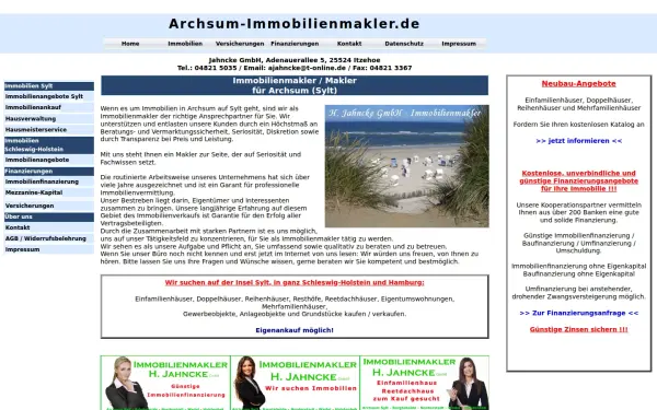 www.archsum-immobilienmakler.de