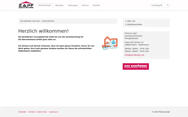 www.dachdeckers.de