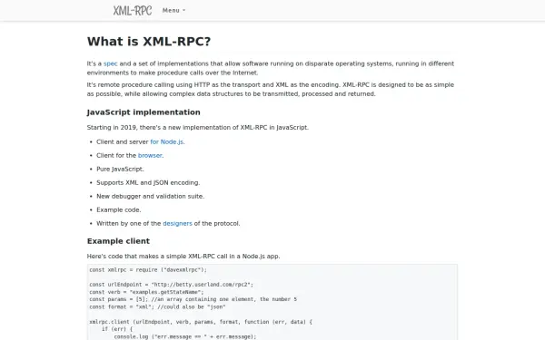 xmlrpc.com