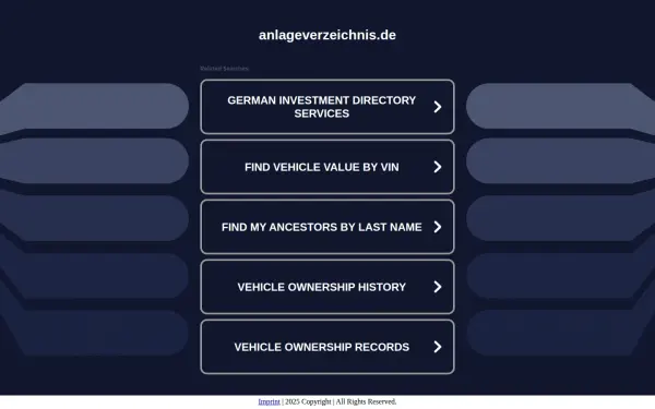 anlageverzeichnis.de