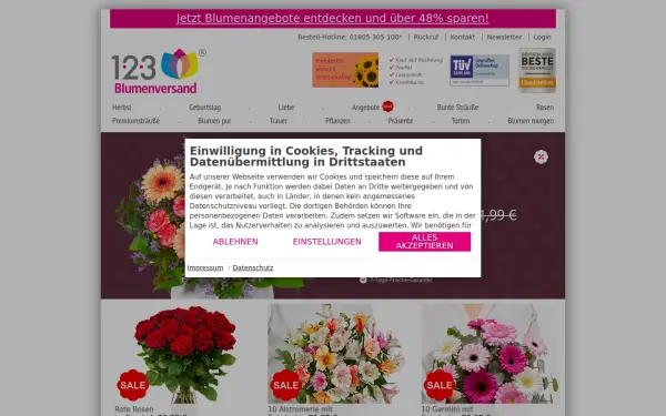 www.123blumenversand.de