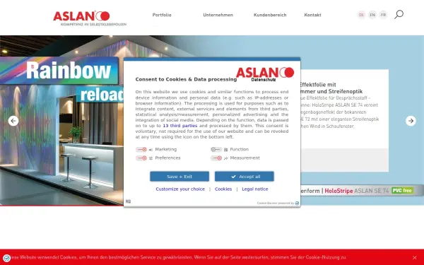www.aslanfolien.de