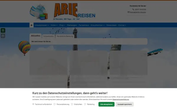 www.arie-reisen.de