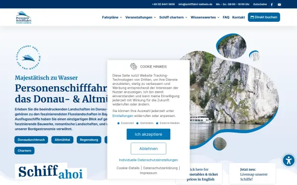 schifffahrt-kelheim.de