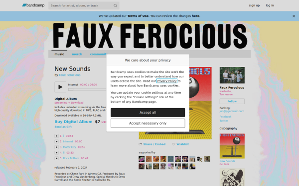 fauxferocious.bandcamp.com
