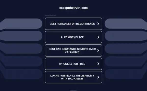 exceptthetruth.com