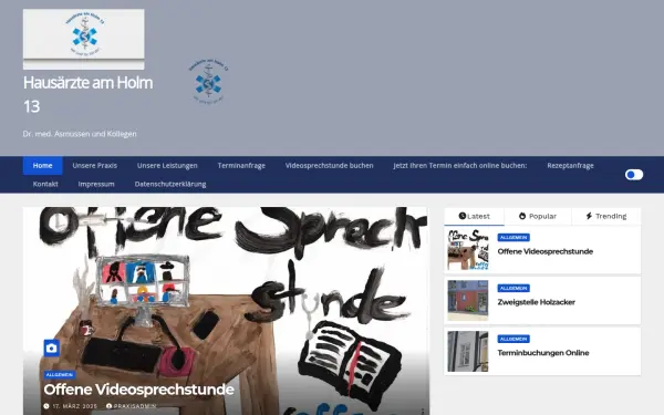 hausaerzteamholm.de