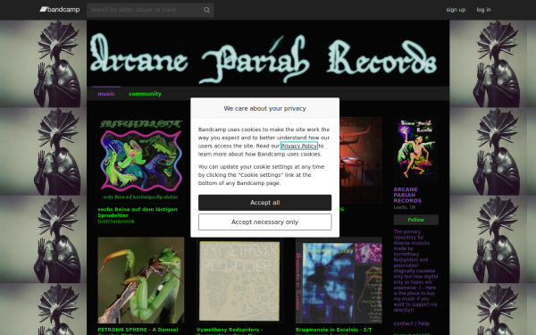 arcanepariahrecords.bandcamp.com