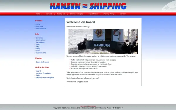 hansenshipping.de