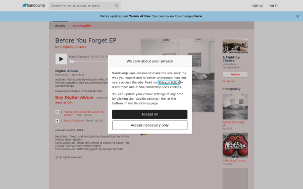 afightingchance.bandcamp.com