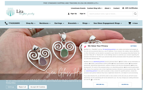 www.litaseaglassjewelry.com