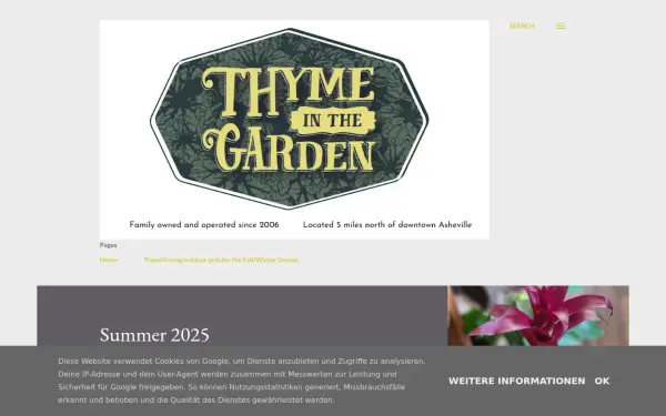 www.thymeinthegardenasheville.com