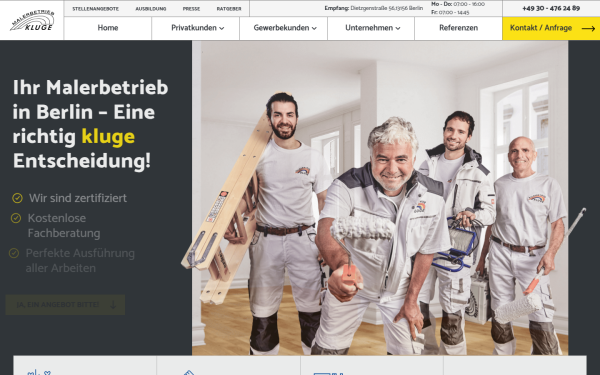 www.malerbetrieb-kluge.de
