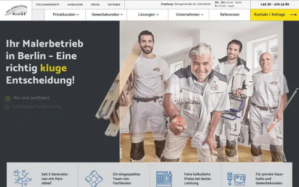 www.malerbetrieb-kluge.de