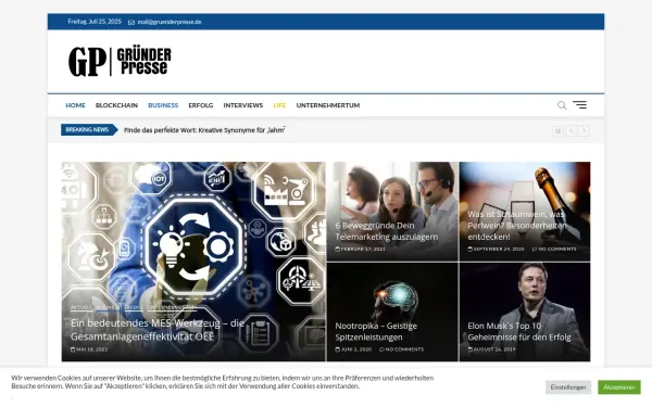 www.gruenderpresse.de