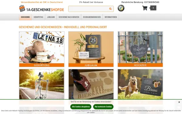 www.1a-geschenkeshop.de