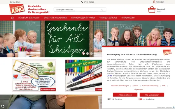www.versandhaus-jung.de