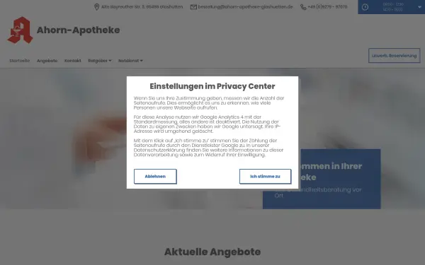 www.ahorn-apotheke-glashuetten-app.de