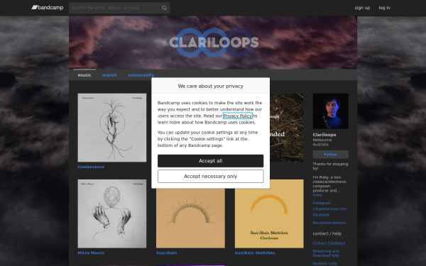 clariloops.bandcamp.com